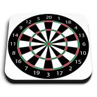 Square MDF Magnets - Dart Board Darts Game  #4643