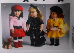 McCall's M6669 Pattern 18" Doll Outfits Clothes Accessories & Puppy Dog Uncut - Picture 1 of 3