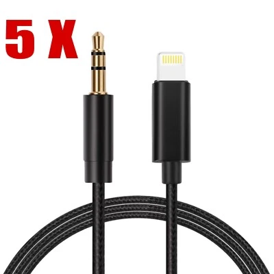 Cable de audio iphone a 3,5 mm para adaptador de conector de auriculares de coche para iPhone14 13 12 11 Foto 1 de 4