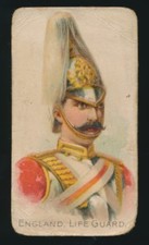 1900 E1 Breisch-Williams Co ARMY CARDS (CARAMELS) -England, Life Guard *Tough*