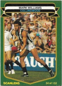1985 Scanlens (34) Mark WILLIAMS Collingwood - Picture 1 of 1