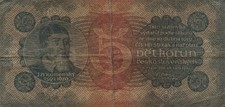 CZECHOSLOVAKIA - 5 Korun Československych  1921   P.15