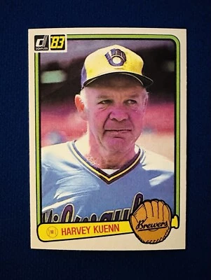 1983 DONRUSS #608 HARVEY KUENN MANAGER BREWERS NM-MT or BETTER 53 ROY 10 TIME AS - Image 1 of 2