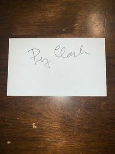 PERRY CLARK - BASKETBALL - AUTOGRAPH SIGNED - INDEX CARD -AUTHENTIC -C1627