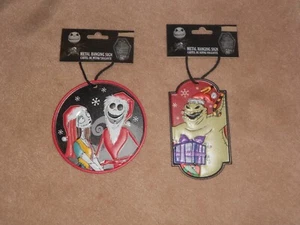 SET OF 2, DISNEY'S The NIGHTMARE BEFORE Christmas Metal Hanging Signs New - Picture 1 of 1