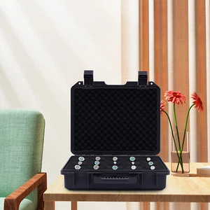 15 Slots Watch Storage Box Case Waterproof Plastic Suitcase Display Storage Case - Picture 1 of 23
