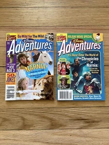 2 Disney Adventures Magazines 2006 The Chronicles of Narnia Lion Witch Wardrobe - Imagen 1 de 4