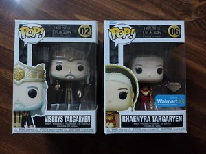 Funko Pop! House of the Dragon 06 Rhaenyra Targaryen Walmart 02 Viserys Set GOT - Picture 1 of 6