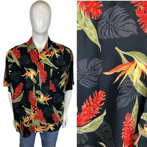 Camicia Hawaiana Vintage Anni 70 XXL 2XL Stampa Floreale Rockabilly 1970 - Picture 1 of 9