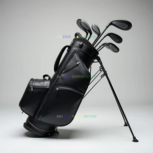 Luxury Golf Stand Bag 14-Way Lightweight Full-Length Dividers & Stand BLack - Picture 1 of 3