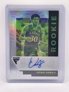 2022-23 Panini Flux Ochai Agbaji RC Auto Autograph Jazz Silver Prizm /99 !!!