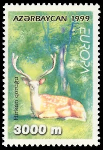 AZERBAIYÁN 687 - Parque Nacional Girkan "Ciervo en barbecho" (pb83161) - Imagen 1 de 1