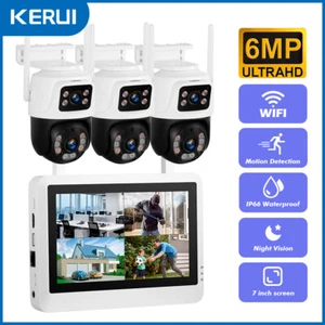 KERUI Wireless Security Camera System Surveillance 6MP WIFI 8CH NVR LCD Screen - Picture 1 of 21