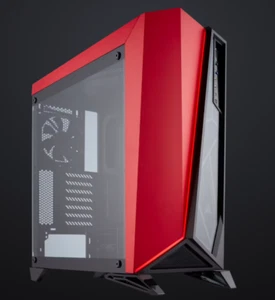 Corsair Carbide Series Mid Tower Gaming Case Black/Red - Picture 1 of 13