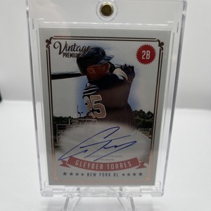 ⚾ 2020 Onyx Vintage Premium Autographs Blue Ink Gleyber Torres Auto Yankees