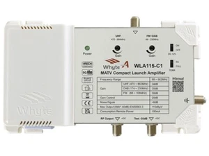 WHYTE Series A Compact MATV Launch Amplifier, 1 In UHF/VHF 1 Out 34dB 115dBµV - Picture 1 of 1