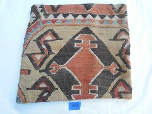 Unique  Kilim Pillow Cover 16x16" Case from Kilim Rug Hidden Zipper Amazing Work - Picture 1 of 8