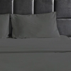 HIGH THREAD COUNT 1800 EGYPTIAN COTTON & BAMBOO SATIN SOFT SHEET DEEP POCKETS - Picture 1 of 64