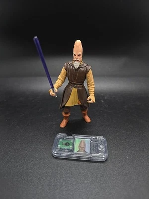 Figura Hasbro Star Wars Episodio 1 Ki-Adi-Mundi Jedi 1998 3,75" con espada Commteck Foto 1 de 4