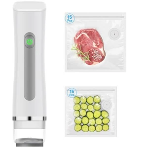 Vacuum Sealer,Compact Vacuum Sealer For Food Preservation,Portable Cordless H... - Picture 1 of 7