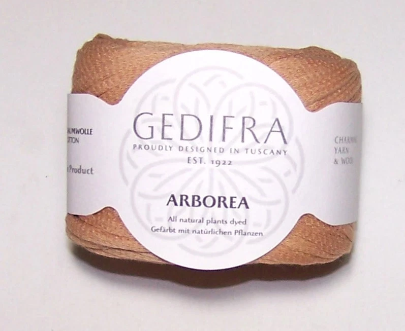 LOT of 10 balls of Gedifra ARBOREA 100% Cotton Tape knitting yarn #2203 TAN - Image 1 of 1