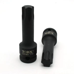 TMAX T-70 3" Long Black Impact Torx Socket Bit 1/2 Inch Square Drive Auto Tool - Picture 1 of 4