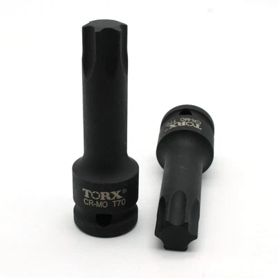 TMAX T-70 3" Long Black Impact Torx Socket Bit 1/2 Inch Square Drive Auto Tool - Image 1 of 4