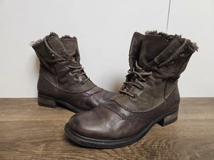 Botas Clarks Mortimer Jane forradas de piel cuero mezclado con cordones Chucka Reino Unido 5 D UE 38 - Imagen 1 de 17
