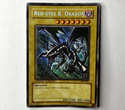 Yu-Gi-Oh! Misprint Red-Eyes B. Dragon - Reverse Secret Rare - BPT-005 - MP/LP - Image 1 of 4