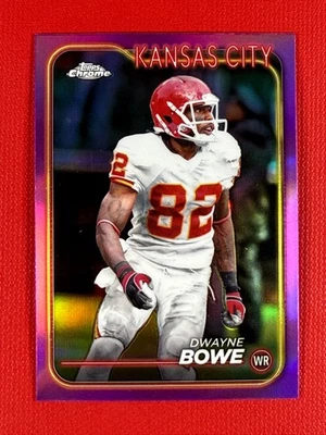 2024 Topps cromo - Dwayne Bowe #100 refractor rosa Foto 1 de 2