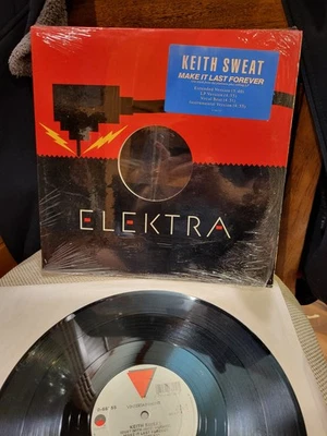 Keith Sweat Make It Last Forever O-66755 NM Vinyl NM Shrink 1988 Elektra Remix - Image 1 of 4