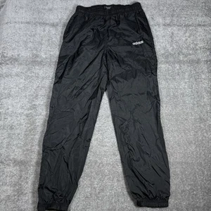 Vintage Adidas Windbreaker Trainingshose Damen Medium schwarz ungefüttert Y2K 90s - Bild 1 von 10