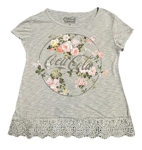 Coca Cola Vintage Line T-Shirt Floral Graphic Kurzarm Damen Medium - Bild 1 von 13