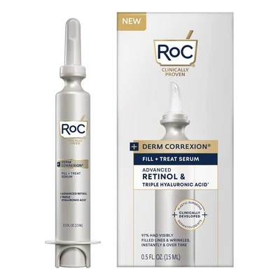 RoC Derm Correxion Fill + Treat Advanced Retinol Serum with Hyaluronic Acid for - Image 1 of 2