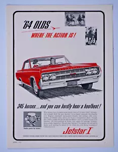 1964 Oldsmobile Jetfire I Vintage Original Print Ad 8.5 x 11" - Picture 1 of 5