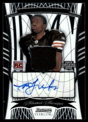 2009 Bowman Sterling 1Clr Relic Mohamed Massaquoi Rookie 036/200 Cleveland - Image 1 of 2