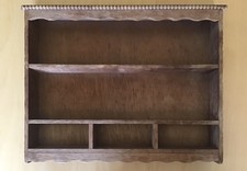 Vintage Miniature/ Dollhouse Wooden Shop Display Shelves 10”H x 12”W