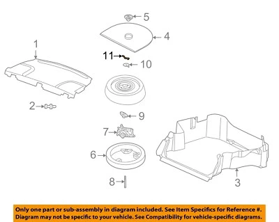 CHRYSLER OEM 98-04 300M carrocería trasera piso interior moldura-retenedor de repuesto 6509327AA Foto 1 de 2