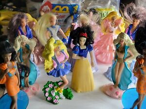 VINTAGE Disney Priness & Barbies McDonald's Happy Meal Toy Lot of 16