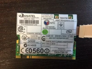 39T0386 IBM LENOVO THINKPAD LAPTOP NOTEBOOK 802.11 G/B CARD - Picture 1 of 3