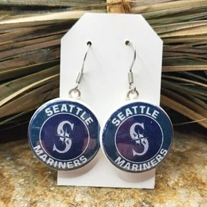Seattle Mariners Earrings Logo Pro Baseball Souvenir Game Day Accessories Womens - Picture 1 of 1