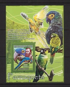 Guinea - Perroquets. 3 x Souvenir Sheets. MNH OG.#02 GUINPERR - Picture 1 of 3