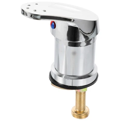 Lavabo de baño lavabo grifo mezclador dispensador de agua grifo manguera de agua fría caliente EE. UU. Foto 1 de 4