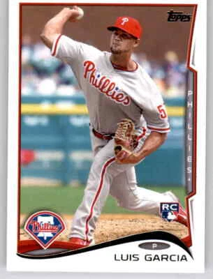 2014 Topps Luis Garcia Rookie RC Insert MLB PWE Phillies #451 - Image 1 of 2