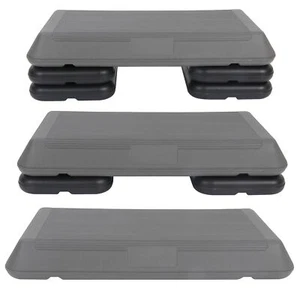 28" Height-Adjustable 4 - 6 - 8" Aerobic Step Non-Slip Surface Platform Fitness - Picture 1 of 12