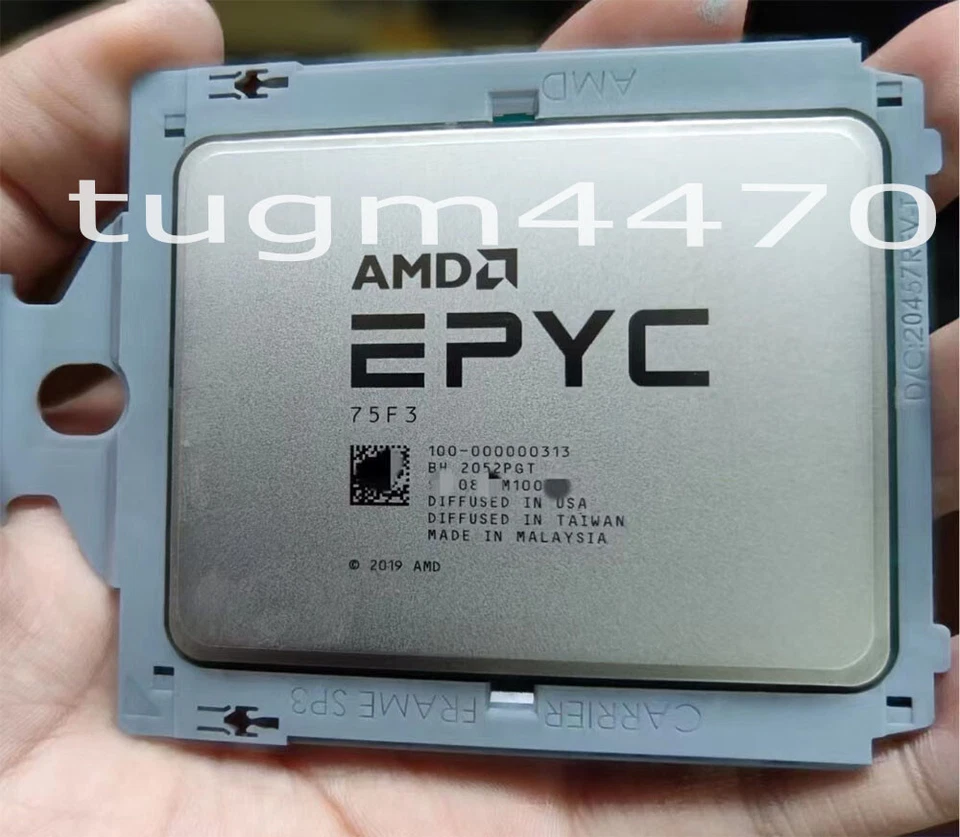 AMD epyc 75F3 Milan CPU processor 32 cores 64 threads 2.95GHZ 280w - Image 1 of 1