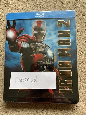 Iron Man 2 Play.com Blu Ray Exclusive Limited steelbook OOP Rare - Image 1 of 2