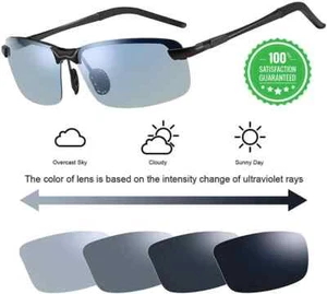 Polarized HD Day & Night Vision Glasses Aviator for Men Women Driving sunglasses - Picture 1 of 15