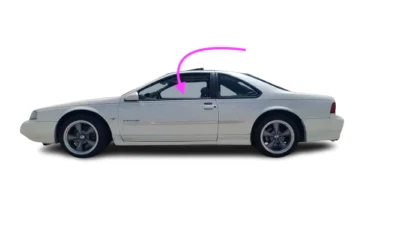 Se adapta a: Ford Thunderbird Mercury Cougar 1989-94 cupé puerta delantera izquierda ventana vidrio Foto 1 de 4