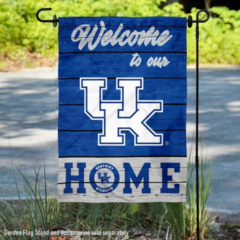 Kentucky Wildcats Welcome To Our Home Garden Flag and Yard Banner Cover